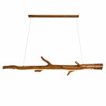 Cargar imagen en el visor de la Galería, Wood Color Resin Linear Branch Pendant Light