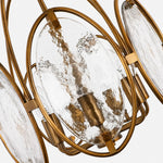 Bild in Gallery-Viewer laden, Oval Cage Textured Glass Chandelier
