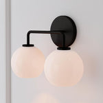 Load image into Gallery viewer, Selvion Art-Glass Globe Wall Sconce – Elegant Modern Wall Light for Bathrooms, Halls & Living Spaces