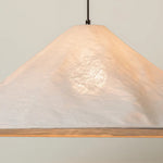 Cargar imagen en el visor de la Galería, Lámpara colgante de lino plisado texturizado Zalen con acabado de tela neutra – Lámpara colgante contemporánea para dormitorio y sala de estar