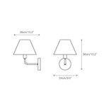 Load image into Gallery viewer, Gilda Fabric Drum Shade Wall Sconce - Modern Brass Accent Light for Bedroom and Hallway