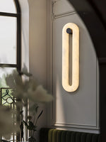 Load image into Gallery viewer, Alabaster Loop Wall Light