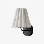 Load image into Gallery viewer, Ruffmeto Textured Pleated Fabric Modern Wall Light for Living Rooms