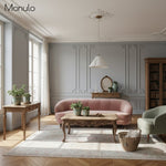 Cargar imagen en el visor de la Galería, Lámpara colgante Luminella con pantalla festoneada texturizada: una luz de techo de diseño para interiores contemporáneos.