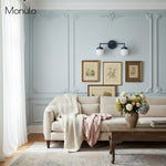 Cargar imagen en el visor de la Galería, Aplique de pared moderno de cristal opalino para tocador – Lámpara de pared de baño de cristal opalino