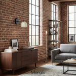 Load image into Gallery viewer, Metio Dome Industrial Modern Wall Sconce – Soft Ambient Light for Hallways