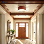 Load image into Gallery viewer, Dumora Drum Flush Mount Ceiling Light - Linen Shade Modern Elegance