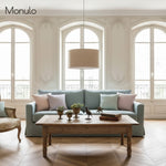 Load image into Gallery viewer, Dumora Woven Texture Drum Shade Pendant – Modern Minimalist Ceiling Lamp for Dining & Living Room