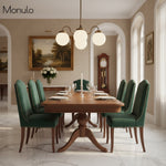 Load image into Gallery viewer, Glorica Glass Modern Decorative Glass Globe Chandelier – Modern Ceiling Light Fixture for Dining Rooms & Living Spaces