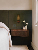 Load image into Gallery viewer, Rowan Retro Fabric Shade Wall Sconce – Classic Fabric Lighting For Bedroom