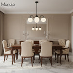 Load image into Gallery viewer, Glorica Glass Modern Decorative Glass Globe Chandelier – Modern Ceiling Light Fixture for Dining Rooms & Living Spaces