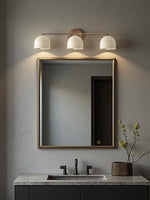 Load image into Gallery viewer, Metio Dome Vanity Wall Light – Mid-Century Fixture for Bathroom