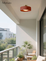 Load image into Gallery viewer, Cerova Porcelain Flush Mount Ceiling Light – Modern Low-Profile Fixture