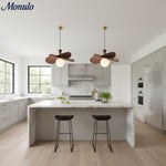 Charger l'image dans la visionneuse de galerie, Suspension Orrise Petal - Métal et bois modernes pour salons et salles à manger