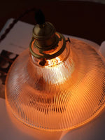 Load image into Gallery viewer, Ribbed Glass Pendant Light – Stylish Brass and Glass Pendant Light for Kitchen & Modern Interiors