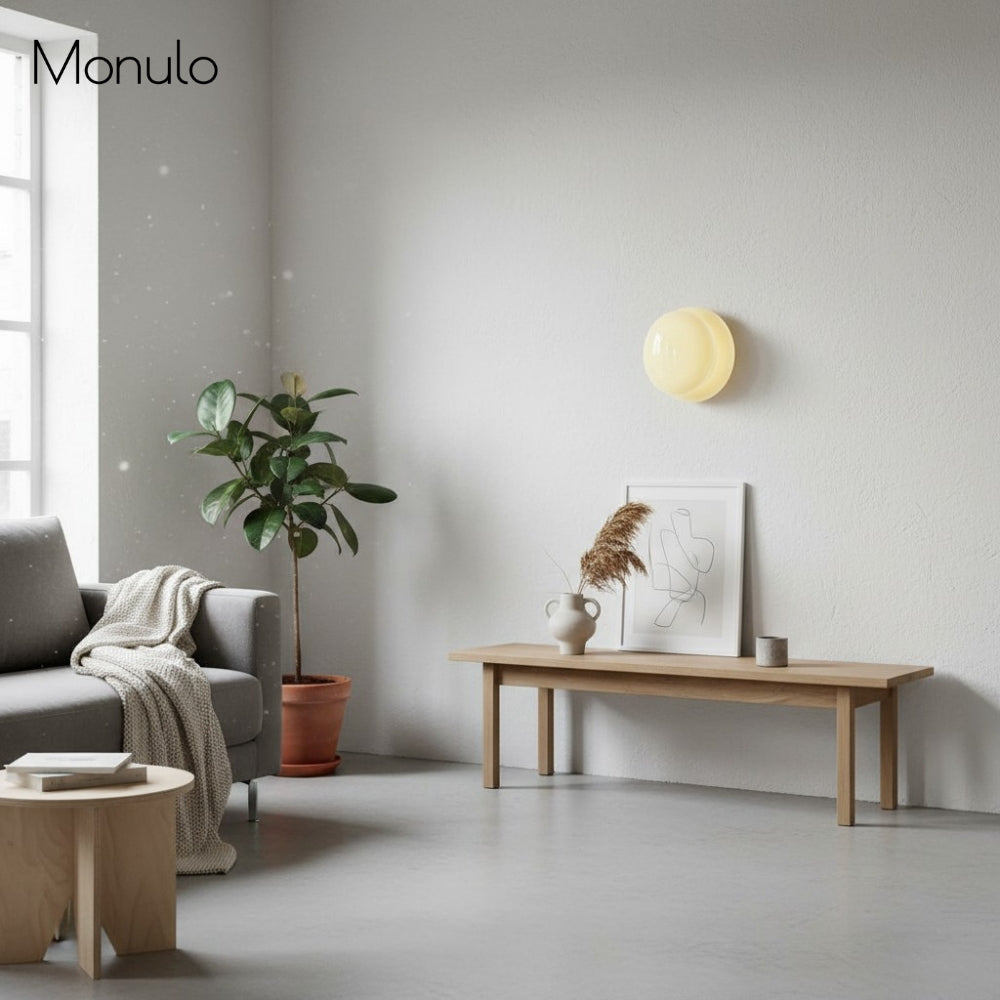 Applique Globe Lumineuse Coloria — Applique en Verre Opale de Style Contemporain Moderne pour Espaces Intérieurs
