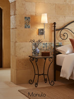 Load image into Gallery viewer, Rowan Elegant White-Linen Shade Wall Lamp – Retro Metal Wall Light for Bedroom & Hallway