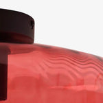 Cargar imagen en el visor de la Galería, Lámpara de techo empotrada de vidrio ondulado multicolor vintage Verdoma - Lámpara de techo decorativa retro para cocina o pasillo