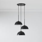 Load image into Gallery viewer, Parvion 3 Light Dome Chandelier - Modern Metal Chandelier For Dining