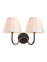 Load image into Gallery viewer, Luvora Fabric Shade Wall Sconce with Drum Shade - Classic Pleated Sconce Light
