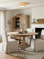 Load image into Gallery viewer, Dumora Drum Flush Mount Ceiling Light - Linen Shade Modern Elegance