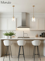 Load image into Gallery viewer, Hanton Nordic Metal Henry Pendant Light - Minimalist Glass And Metal Shade