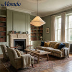 Cargar imagen en el visor de la Galería, Lámpara Colgante Plegable Zalen – Elegancia Moderna con Tejido Estilizado para Comedores y Pasillos