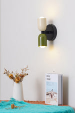 Bild in Gallery-Viewer laden, Doppelkopf-Makronenfarbe oben und unten Wandleuchte