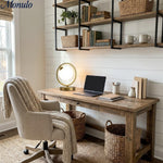 Load image into Gallery viewer, Modern Gold Frame Desk Lamp – Suspended Globe Light for Bedside and Home Office