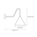 Bild in Gallery-Viewer laden, Skulpturale Kegel-Wandlampe – Retro-inspirierte Minimalistische Dekorative Ambientebeleuchtung für Wohnzimmer