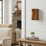 Charger l'image dans la visionneuse de galerie, Applique murale rustique Rustivon - Abat-jour en métal courbé de style ancien pour chambre à coucher