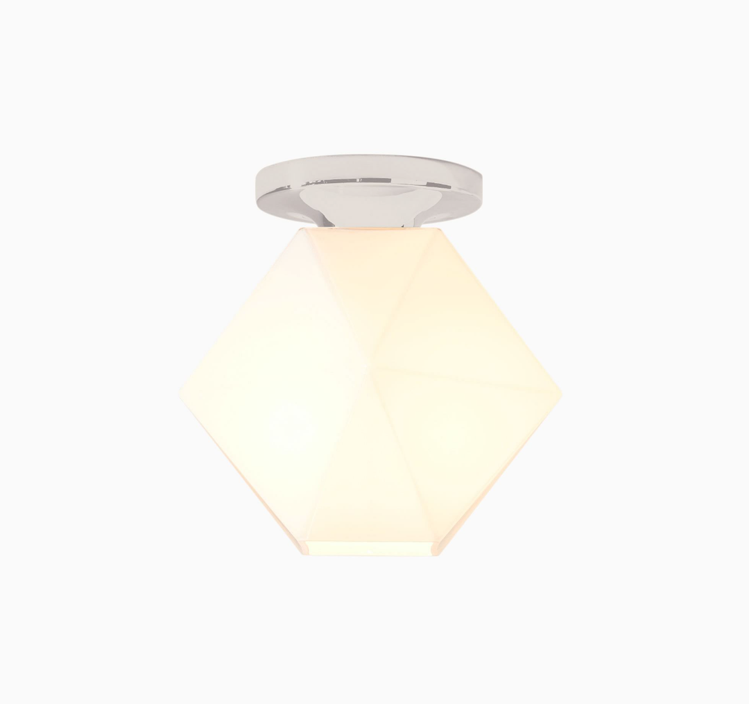 Lámpara de techo de cristal Talvior Geometry - Estilo de montaje empotrado de cristal facetado