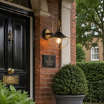 Bild in Gallery-Viewer laden, Black and Gold Outdoor Wall Lantern
