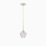 Load image into Gallery viewer, Merin Geometric Glass Chandelier – Modern Architectural Lighting for Dining Room or Foyer