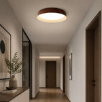 Bild in Gallery-Viewer laden, Wabi-Sabi Wood Color LED Flush Mount Ceiling Light