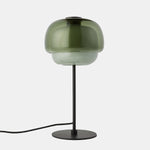 Charger l'image dans la visionneuse de galerie, Lampe de table Clinco en verre teinté, silhouette de champignon – Luminaire design polyvalent pour buffet ou table de chevet