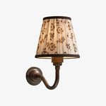 Load image into Gallery viewer, Cottaloy Vintage Fabric Curved Arm Wall Lamp for Living Room or Bedroom