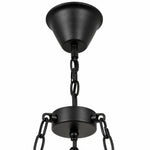 Charger l'image dans la visionneuse de galerie, Close-up of black ceiling canopy and adjustable chandelier chain