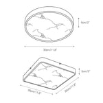 Cargar imagen en el visor de la Galería, Luz de Techo Empotrada Geométrica de Alabastro