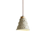 Load image into Gallery viewer, Japanese Wabi Sabi Cement Bell Shape Pendant Light M28