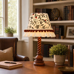 Cargar imagen en el visor de la Galería, Twist wood table lamp styled on a study desk