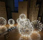 Load image into Gallery viewer, Silver Spark Ball Pendant Light