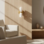 Load image into Gallery viewer, Symra Dual-Flow Metal Wall Sconce Nordic Minimalist Style - Indoor Spaces Lighting N47