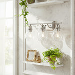 Bild in Gallery-Viewer laden, Nixora Moderne Bauernhaus-Wandlampe mit Rillenmuster – Dekorative Beleuchtung für Badezimmer und Flur