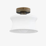 Bild in Gallery-Viewer laden, French Bauhaus Glass Flush Mount Ceiling Light, 20 cm
