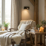 Cargar imagen en el visor de la Galería, Luz de pared ajustable LED Noctiqo para cabecera de cama - Lámpara nocturna de metal de diseño contemporáneo para el hogar