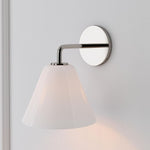 Load image into Gallery viewer, Conica Sculptural Cone Glass Wall Sconce – Modern Minimalist Lighting for Bathroom or Hallway