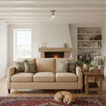 Load image into Gallery viewer, Glorica Glass Clear Globe Semi-Flush Ceiling Light – Modern Industrial Style for Living Room & Dining