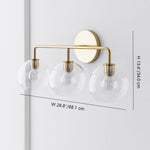 Load image into Gallery viewer, Selvion Art-Glass Globe Wall Sconce – Elegant Modern Wall Light for Bathrooms, Halls & Living Spaces
