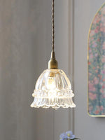 Load image into Gallery viewer, French Pastoral Jellyfish Glass Pendant Light M38